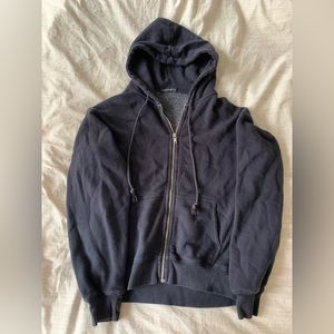 Brandy Melville, comfy zip up hoodie, navy blue, oversized